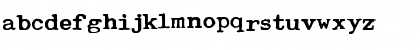 Download Typewriter Royal 200 Regular Font Lowercase Preview