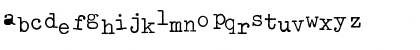 Download Typewriter Regular Font Lowercase Preview