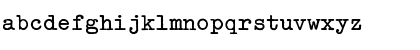 Download Typewriter ExtraBold Font Lowercase Preview
