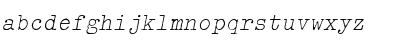 Download Typewriter ExtraLight Font Lowercase Preview
