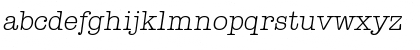 Download Typewriter-LightIta Regular Font Lowercase Preview