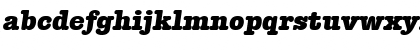 Download Typewriter-Serial-Heavy RegularItalic Font Lowercase Preview