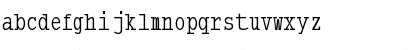 Download TypewriterCondensed Regular Font Lowercase Preview