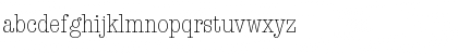 Download TypewriterCondL Regular Font Lowercase Preview