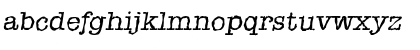 Download TypewriterRandom Italic Font Lowercase Preview