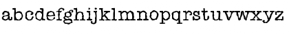 Download TypewriterRandom Regular Font Lowercase Preview