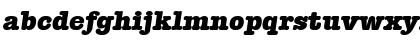 Download TypewriterSerial-Heavy Italic Font Lowercase Preview