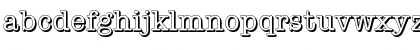 Download TypewriterShadow Regular Font Lowercase Preview
