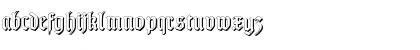 Download TypographerGotisch Schatten S Regular Font Lowercase Preview