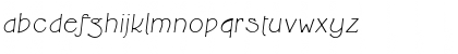 Download CupolaUnicode LightItalic Font Lowercase Preview