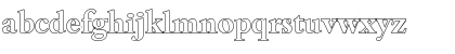 Download BambergOutline Bold Font Lowercase Preview