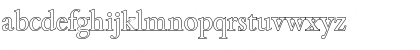 Download BambergOutline Regular Font Lowercase Preview