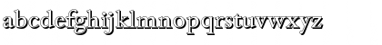 Download BambergShadow Regular Font Lowercase Preview