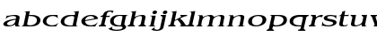 Download BangleExtended Italic Font Lowercase Preview