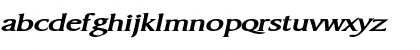 Download BarrettExtended BoldItalic Font Lowercase Preview