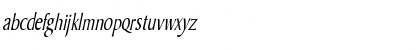 Download BarrettThin Italic Font Lowercase Preview