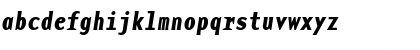 Download BaseMonoNarrowBoldItalic Bold Italic Font Lowercase Preview