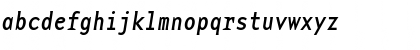 Download BaseMonoReg-Narrow RomanItalic Font Lowercase Preview