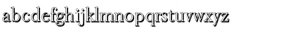 Download BaskerOldShadow-Light Regular Font Lowercase Preview