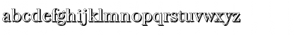 Download BaskervilleShadow-Light Regular Font Lowercase Preview