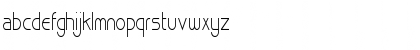 Download BasqueThin Normal Font Lowercase Preview