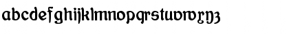 Download Bauernschrift Regular Font Lowercase Preview