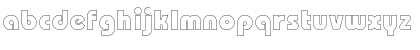 Download Bauhaus Heavy Outline Regular Font Lowercase Preview