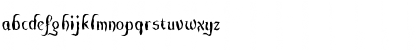 Download CuthbMangle Regular Font Lowercase Preview