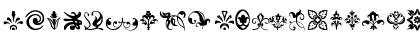 Download Beautiful Ornaments Regular Font Lowercase Preview