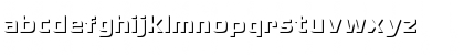 Download Becker Only Shadow Regular Font Lowercase Preview