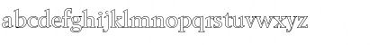 Download BelfastOutline Regular Font Lowercase Preview