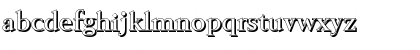 Download BelfastShadow-Medium Regular Font Lowercase Preview