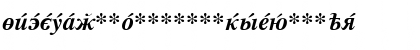 Download CyrillicSerif BoldItalic Font Lowercase Preview