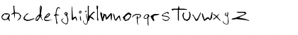 Download dA#gR_yA!'s Handwriting Regular Font Lowercase Preview