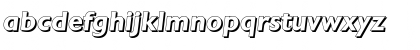 Download DavidBeckerShadow BoldItalic Font Lowercase Preview