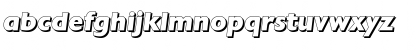 Download DavidBeckerShadow-ExtraBold Italic Font Lowercase Preview
