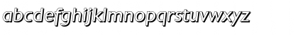 Download DavidBeckerShadow Italic Font Lowercase Preview