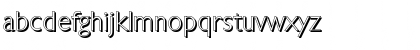 Download DavidBeckerShadow-Xlight Regular Font Lowercase Preview