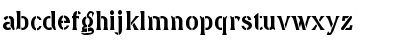 Download DavidFarewellStencil Regular Font Lowercase Preview