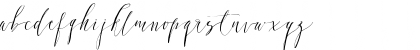 Download DearlyScript Regular Font Lowercase Preview