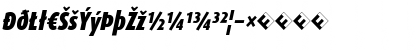 Download DaxCondensed-BlackItalicExp Italic Font Lowercase Preview
