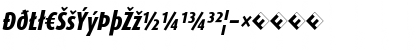Download DaxCondensed-ExBoldItalicExp ItalicBold Font Lowercase Preview