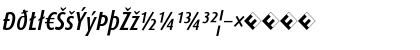 Download DaxCondensed-MediumItalicExp Italic Font Lowercase Preview