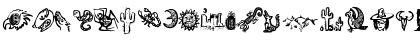 Download Death Valley Dingbats Regular Font Lowercase Preview