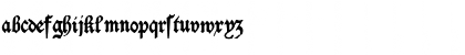 Download Deutschische Regular Font Lowercase Preview
