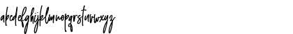 Download Emma signature Regular Font Lowercase Preview
