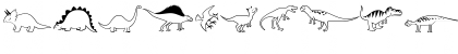 Download Dinosaurs MT Regular Font Lowercase Preview