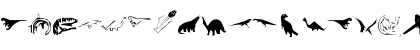 Download DinosFragments Regular Font Lowercase Preview