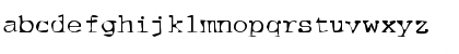 Download Dirty07 Becker Regular Font Lowercase Preview
