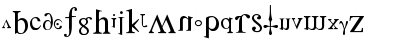 Download Distorted Faith Regular Font Lowercase Preview